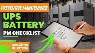 UPS Battery Maintenance Checklist: 8 Checks in a PM Visit