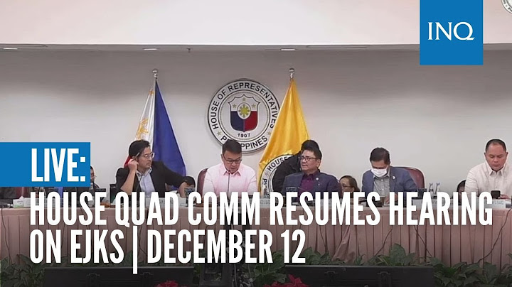 LIVE: House quad comm resumes hearing on EJKs | December 12 (Part 3)