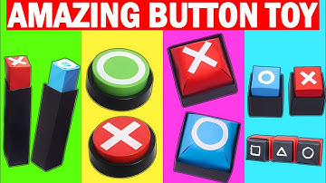 ORIGAMI BUTTON TOY COLLECTION SQUID GAME || paper craft ideas | how to make school hacks
