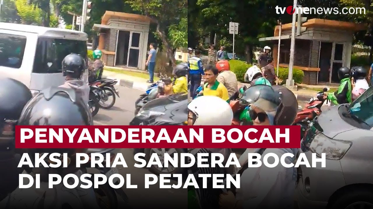 Bikin Geger! Aksi Pria Sandera Bocah dengan Sajam di Pospol Pejaten Jaksel | OneNews Update