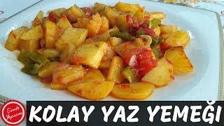 Patates Oturtma Tarifi-Kolay Yaz Yemeği-Soslu Tava Patates Resimi