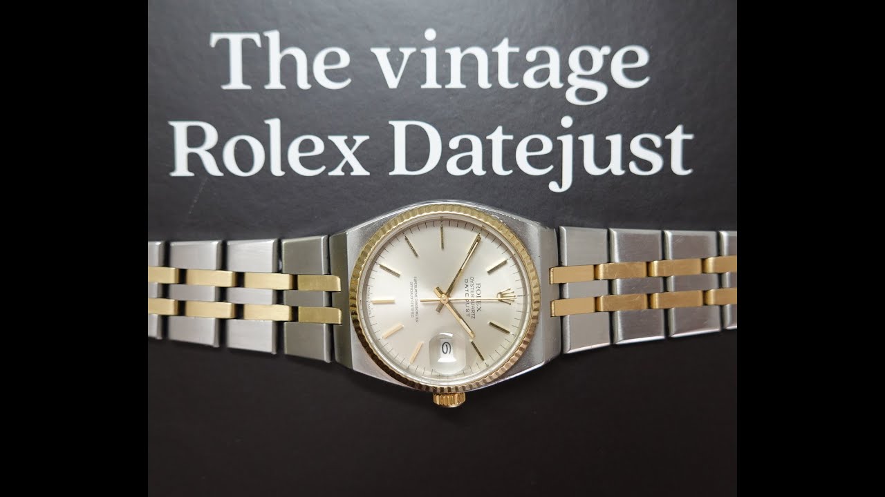 1982 Rolex Oysterquartz datejust men's vintage chronometer watch.  Model reference 17013