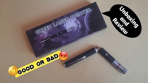Green Laser Pointer Light 🔦(Unboxing) Review Video in Hindi - Good vs Bad👎👍