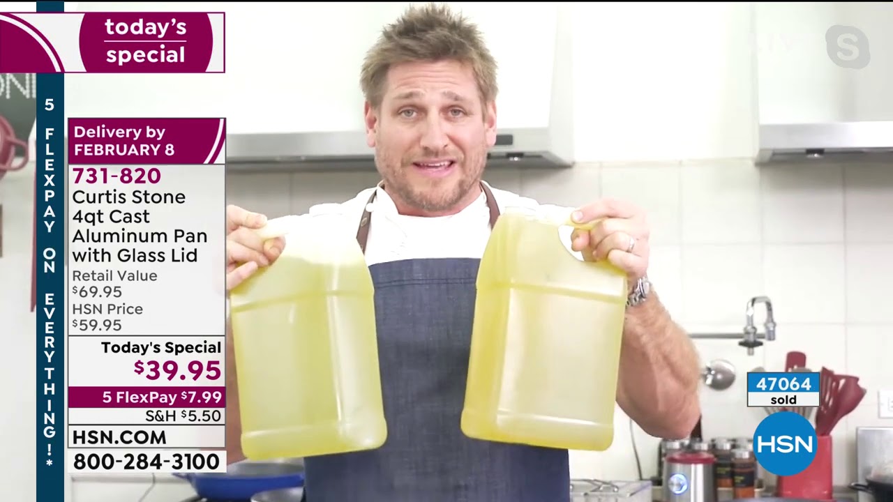 Curtis Stone 4Quart Cast Aluminum Pan with Glass Lid YouTube