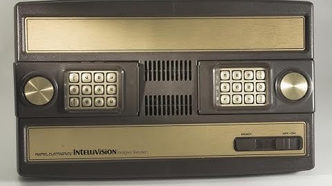 Mattel Intellivision Console how works setup and showing games