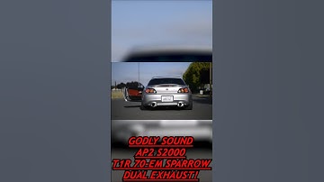 GODLY SOUND AP2 S2000 T1R 70-EM SPARROW DUAL EXHAUST! WOW! #honda #shorts #hondas2000