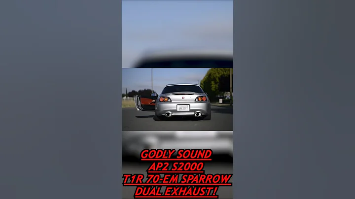 GODLY SOUND AP2 S2000 T1R 70-EM SPARROW DUAL EXHAUST! WOW! #honda #shorts #hondas2000