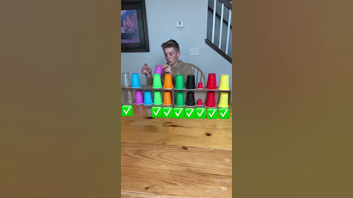 Extreme cup matching game! #funny