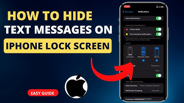 How to Hide Text Messages on iPhone Lock Screen