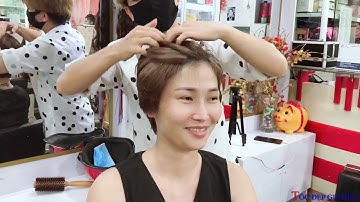 Cắt mẫu tóc tém trung niên còn được gọi là tóc tém hàn quốc sang trọng