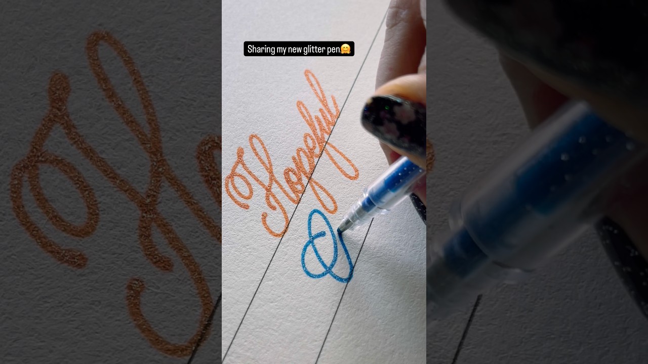 Rate this glitter pen 1–10 ✨