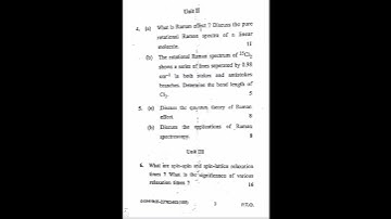 atomic and molecular physics#mscphysics#4semester #cblu#exam2025