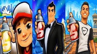 Subway surfers sydany 🆚 Agent dash 🆚 Ronaldo kick'n' Run football game comparison  screenshot 2