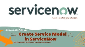 How to Create Service Model in ServiceNow | ServiceNow Tutorial
