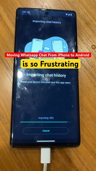 How To Move Whatsapp Chat From iPhone to Android then Failed #whatsappchat #ios #android #pixel6pro