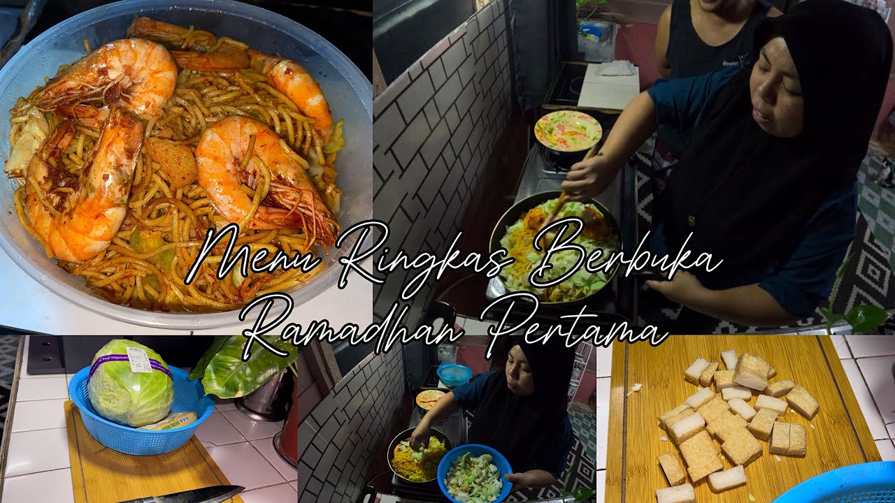 Vlog Ramadhan Day ~ 1. Masak Mee Goreng Udang 🦐 Akhirnya Habis Di Makan Sebelum Sahur 😅