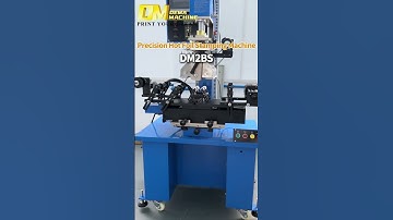 DM-4002S Sensor Servo Screen Printing Machine paired with the DM-2BS Servo Hot Stamping Machine
