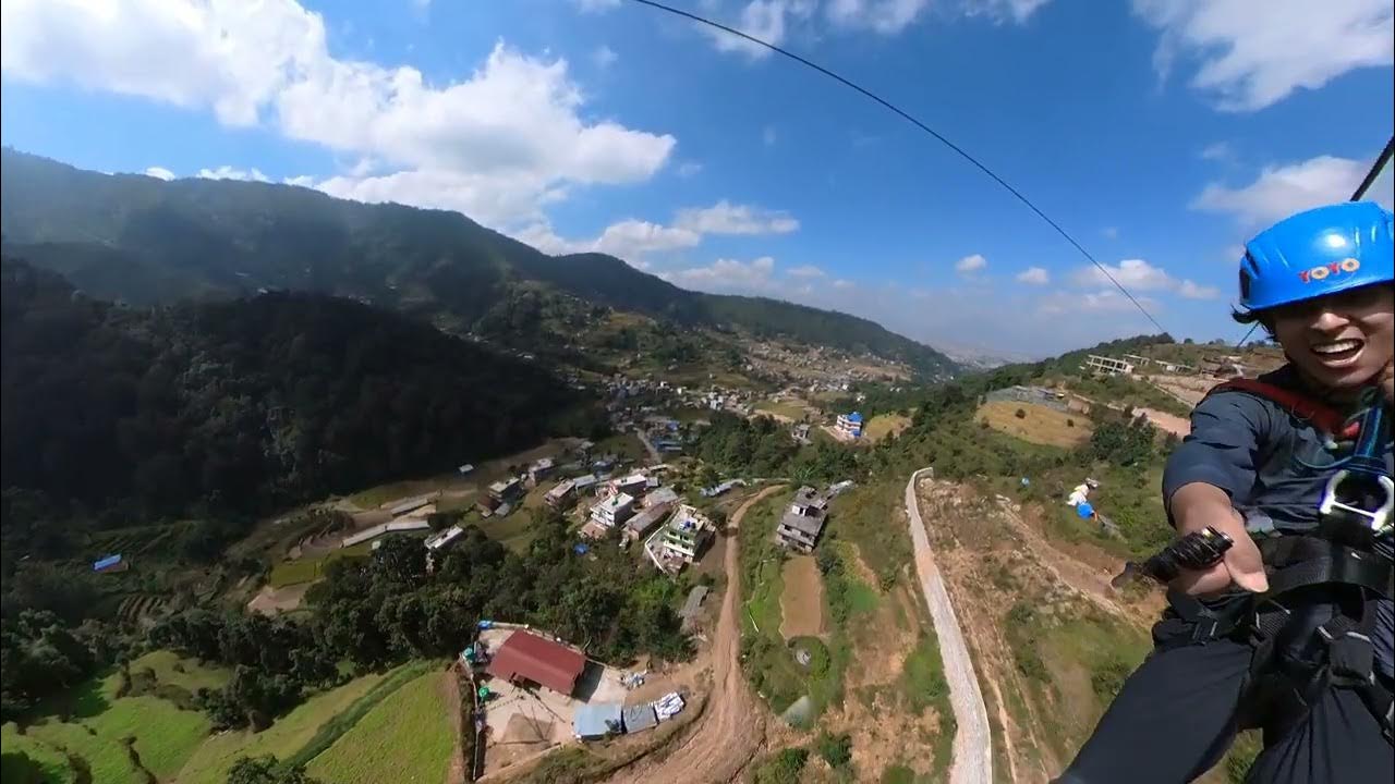 Adventure in YOYO Zipline!!! Bhaktapur Pilot Baba Ghyampe Danda