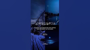 {أمن هو قانت ءاناء الليل ساجداً وقائماً يحذر الآخرة ويرجوا رحمة ربه} القارئ ماهر المعيقلي