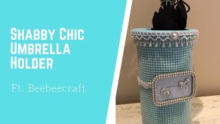 Shabby Chic Umbrella Holder feat Beebeecraft Pearl Wrap