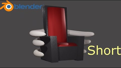 Blender | Throne 3D Modeling Timelapse #Short