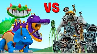 TRICERADRUM PIANOSAURUS POPPY PLAYTIME 5 VS ALL ZOONOMALY MONSTERS In Garry's Mod!