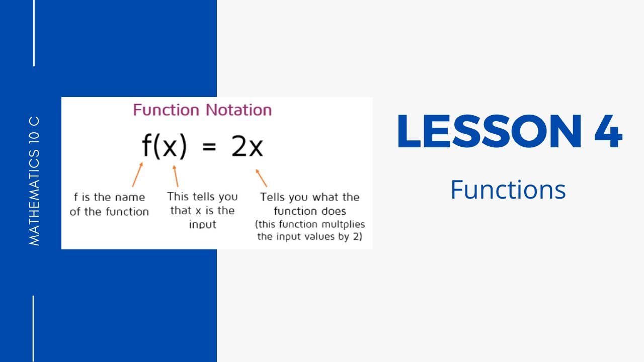 Lesson 4 Functions - YouTube