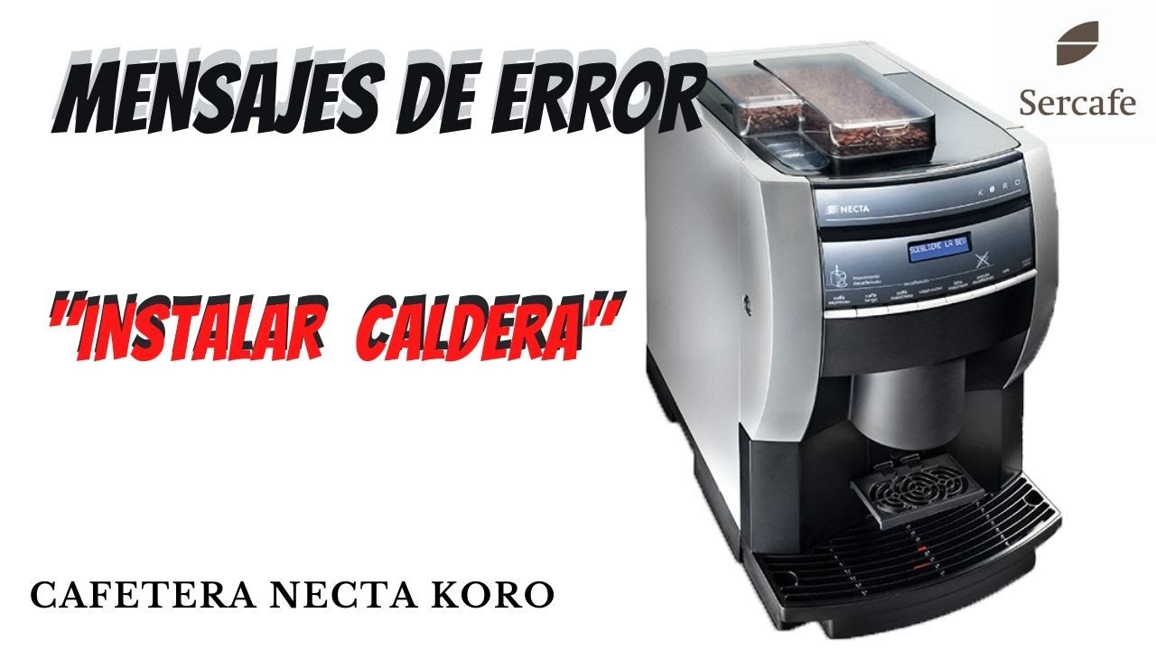 Manual de uso cafetera Necta Koro para café en grano - YouTube