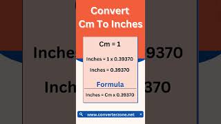 Convert Cm To Inches