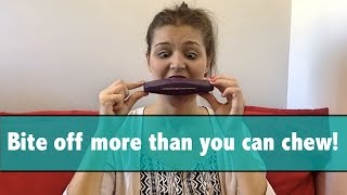 Famous Idioms and Phrasal verbs: Bite off more than you can chew - English with Izz Net Worth