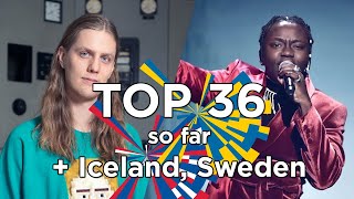 +🇮🇸🇸🇪 Eurovision 2021 - My Top 36 with comments so far (+ Tusse - Voices, Daði Freyr - 10 Years)