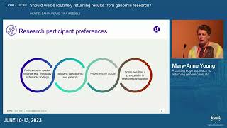 E08.2 - A cutting edge approach to returning genomic results