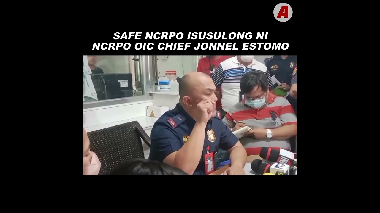 SAFE NCRPO isusulong ni NCRPO OIC Chief Jonnel Estomo YouTube