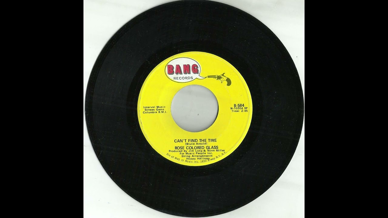 ROSE COLORED GLASS - Can't Find The Time (1971) - YouTube