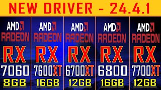 RX 7600 vs RX 7600XT vs RX 6700XT vs RX 6800 vs RX 7700XT || NEW DRIVER ||