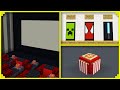 🦊Como fazer decorações de CINEMA no MINECRAFT