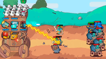 CatnRobot Idle Defense - Cute Castle TD PVP - android gameplay