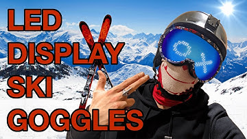 DIY LED Display Ski Goggles 🎿 Customisable LED Matrix Snowboard Goggles 🏂