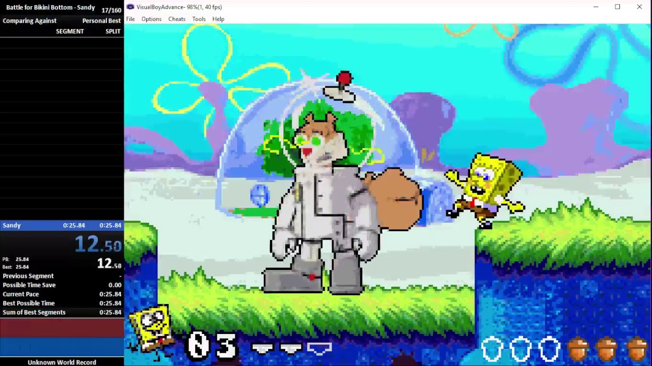 (GBA EMU) Bfbb: Sandy% in 0:25.79 - YouTube