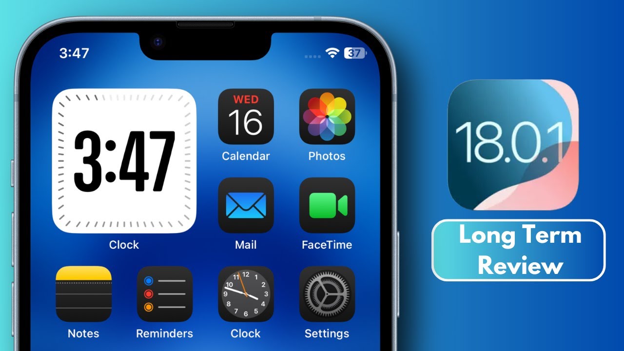 Ios Long Test iOS 18.0.1 Battery Life ( Long Term Review ) - YouTube
