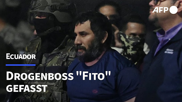 Ecuador: Polizei fasst berüchtigten Drogenboss "Fito" | AFP