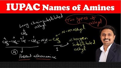 Amines | IUPAC Names Primary, Secondary and Tertiary | Trick For Alkyl Substituents With Examples