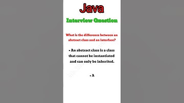 What is the difference between an abstract class and an interface?