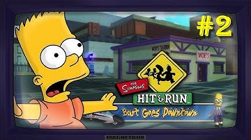 Hit & Run: The Simpsons part 2 BART Walkthrough Gameplay (No Commentary)