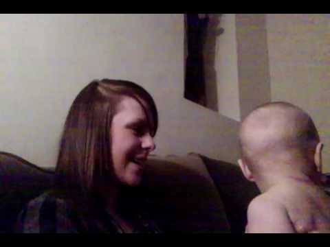 Aimee makes Riley laugh for the first time!