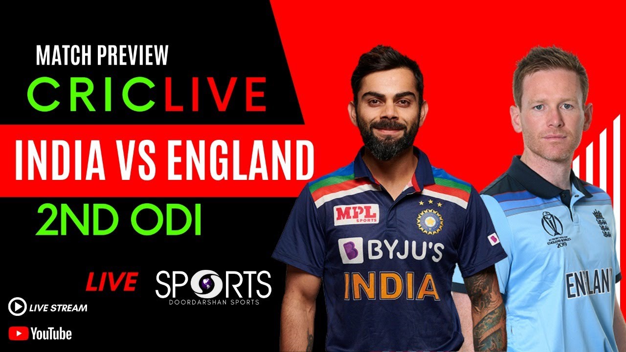 Cric LIVE Match Preview India vs England 2nd ODI Doordarshan Sports 