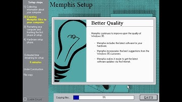 Installing - and troubleshooting - Windows Memphis Build 1400