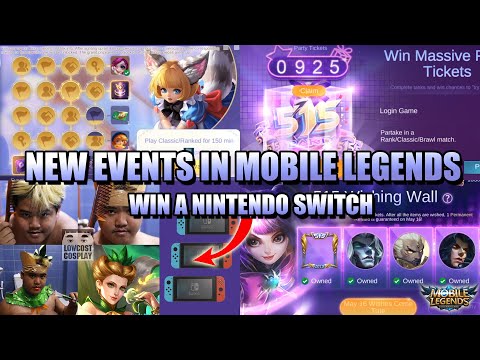 FREE SKINS AND NINTENDO SWITCH – NEW EVENTS IN MOBILE LEGENDS:BANG BANG