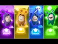 Oddbods family tiles hop  purpal oddbods vs yellow oddbods vs blue oddbods vs green oddbods 