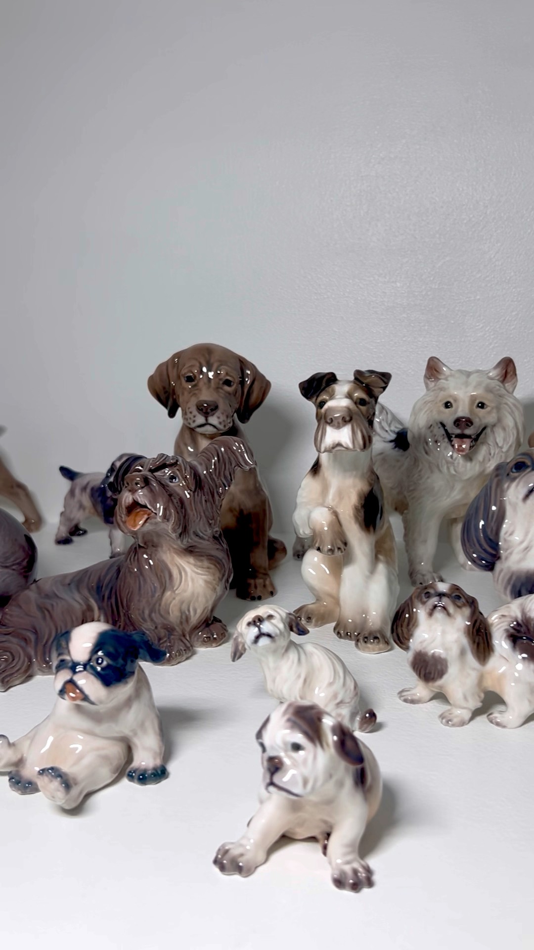 Dahl Jensen Denmark porcelain figurines Dogs #dahljensen #vintage